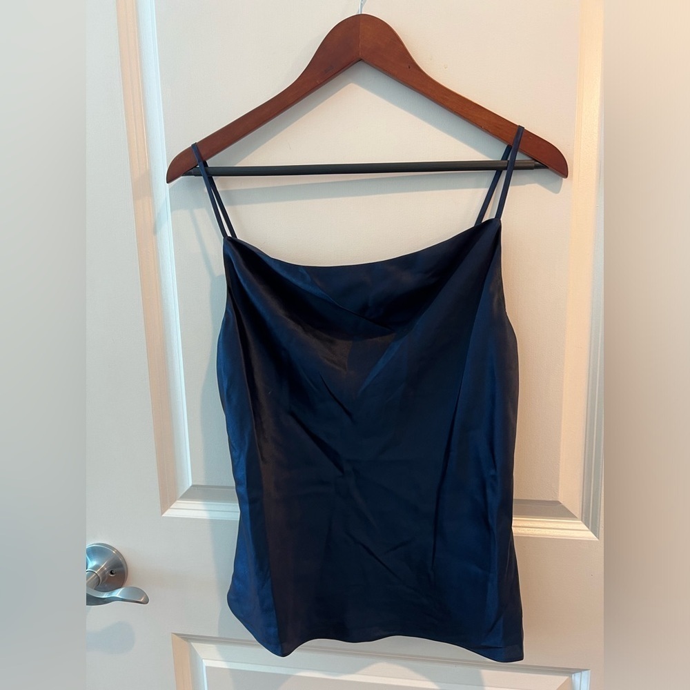 L'AGENCE Elegant Navy Women's Top